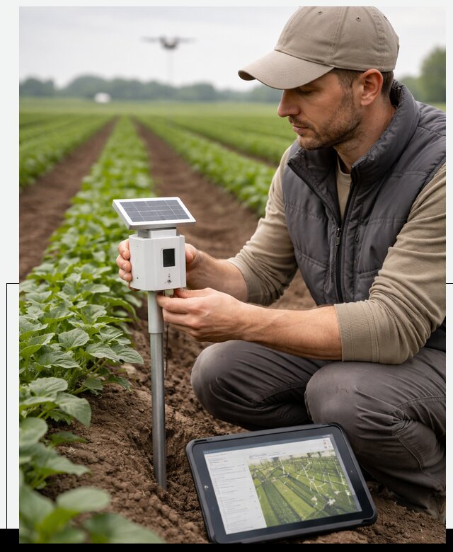 IoT мониторинг сельскохозяйственных полей и контроля в Тутаеве