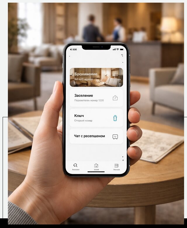Мобильное приложение для гостей отеля в Тутаеве, управление сервисом